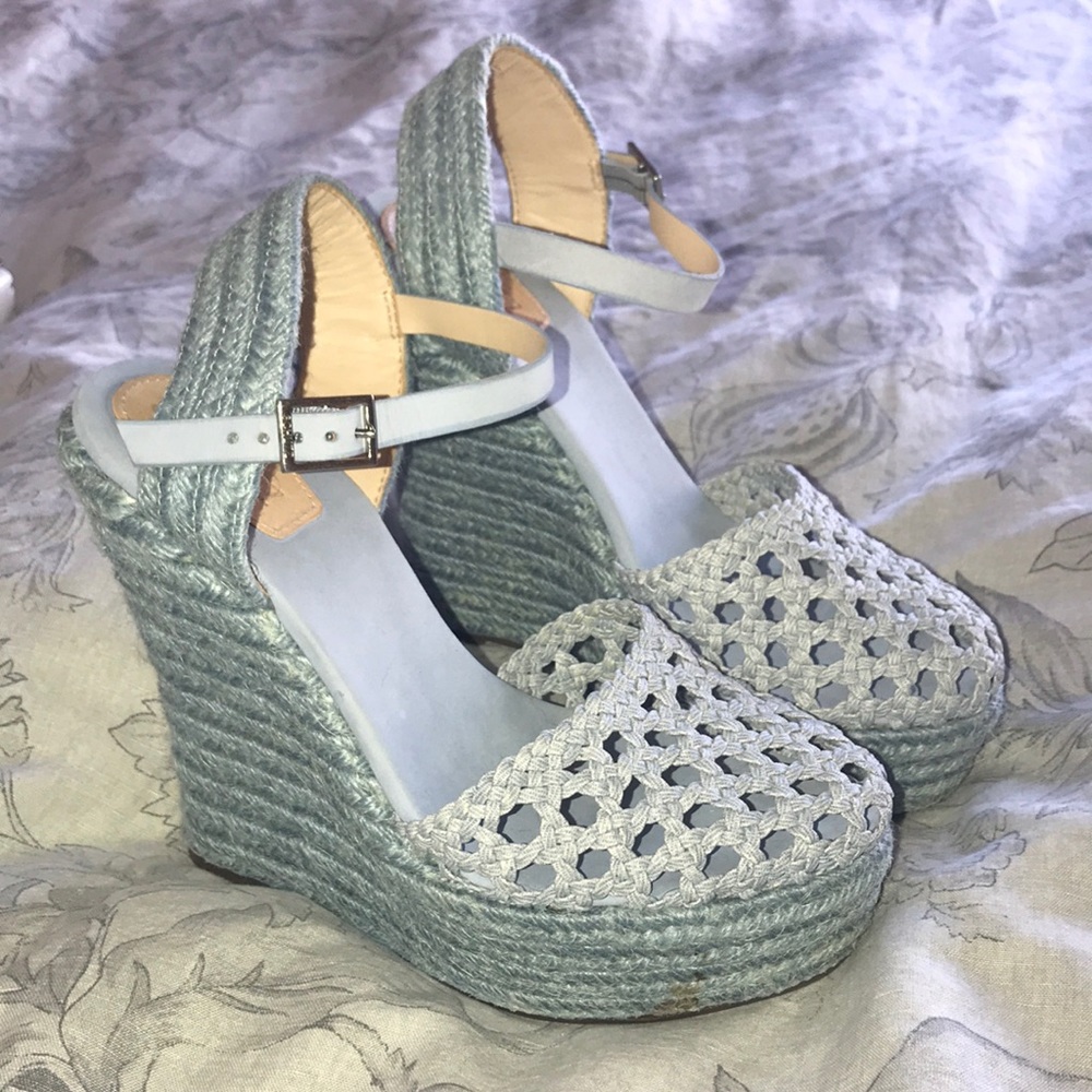 Cute baby blue espadrille